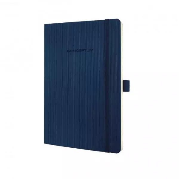 Zápisník CONCEPTUM linajkový tmavomodrý, mäkká väzba 135x210mm