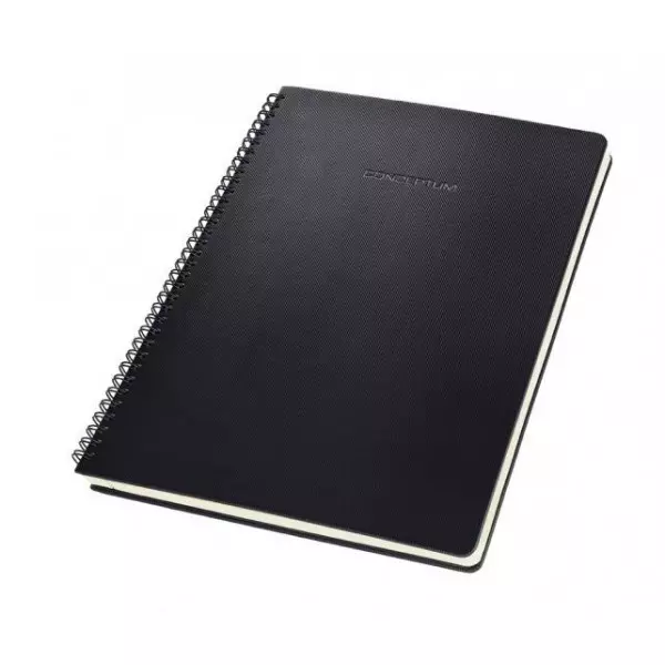 Zápisník CONCEPTUM so špirálou čierny 176x214mm