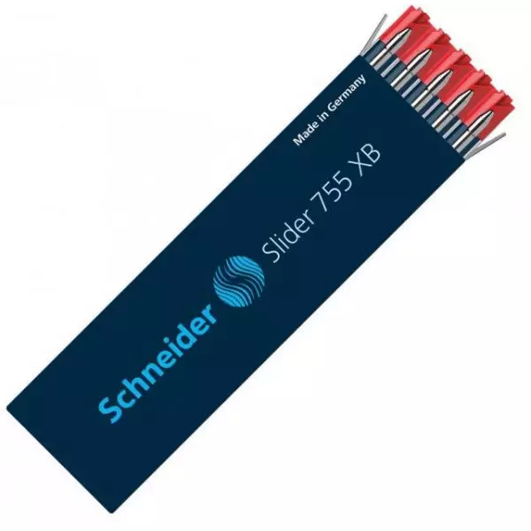 Náhradná náplň do guľôčkového pera Schneider Slider 755 XB červená