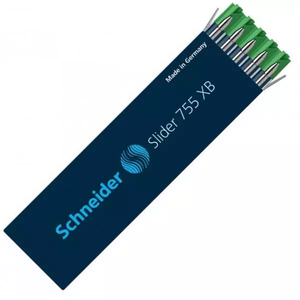 Náhradná náplň do guľôčkového pera Schneider Slider 755 XB zelená