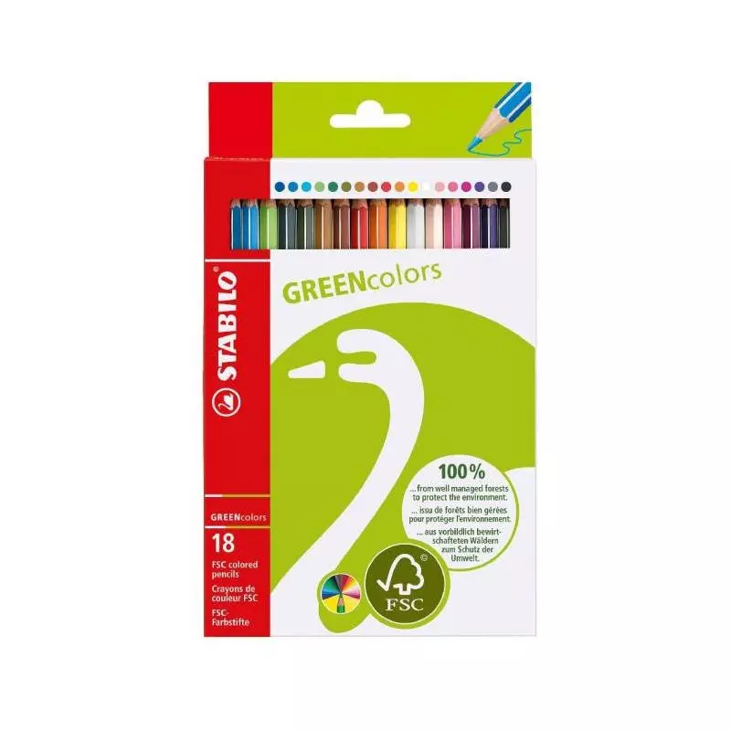 Farbičky STABILO GREENcolors 18ks Farbičky STABILO GREENcolors 18ks