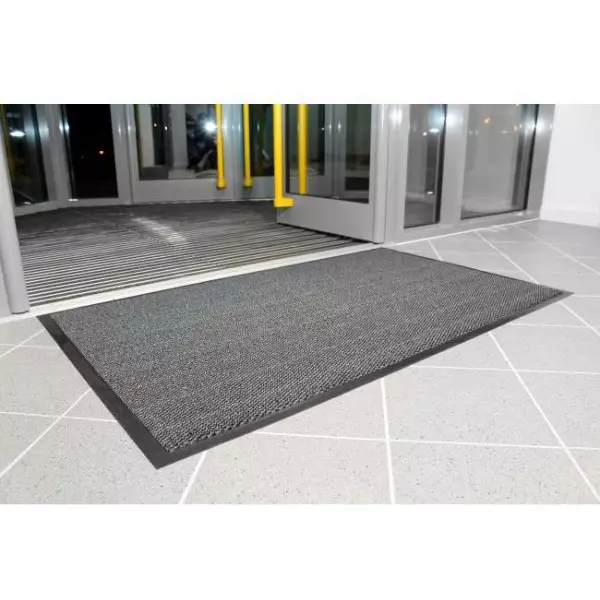 Rohož Vyna-Plush 60x90cm čierna/oceľová