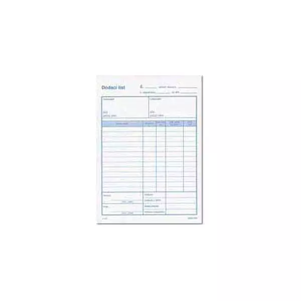 Dodací list A4 s DPH samoprepis
